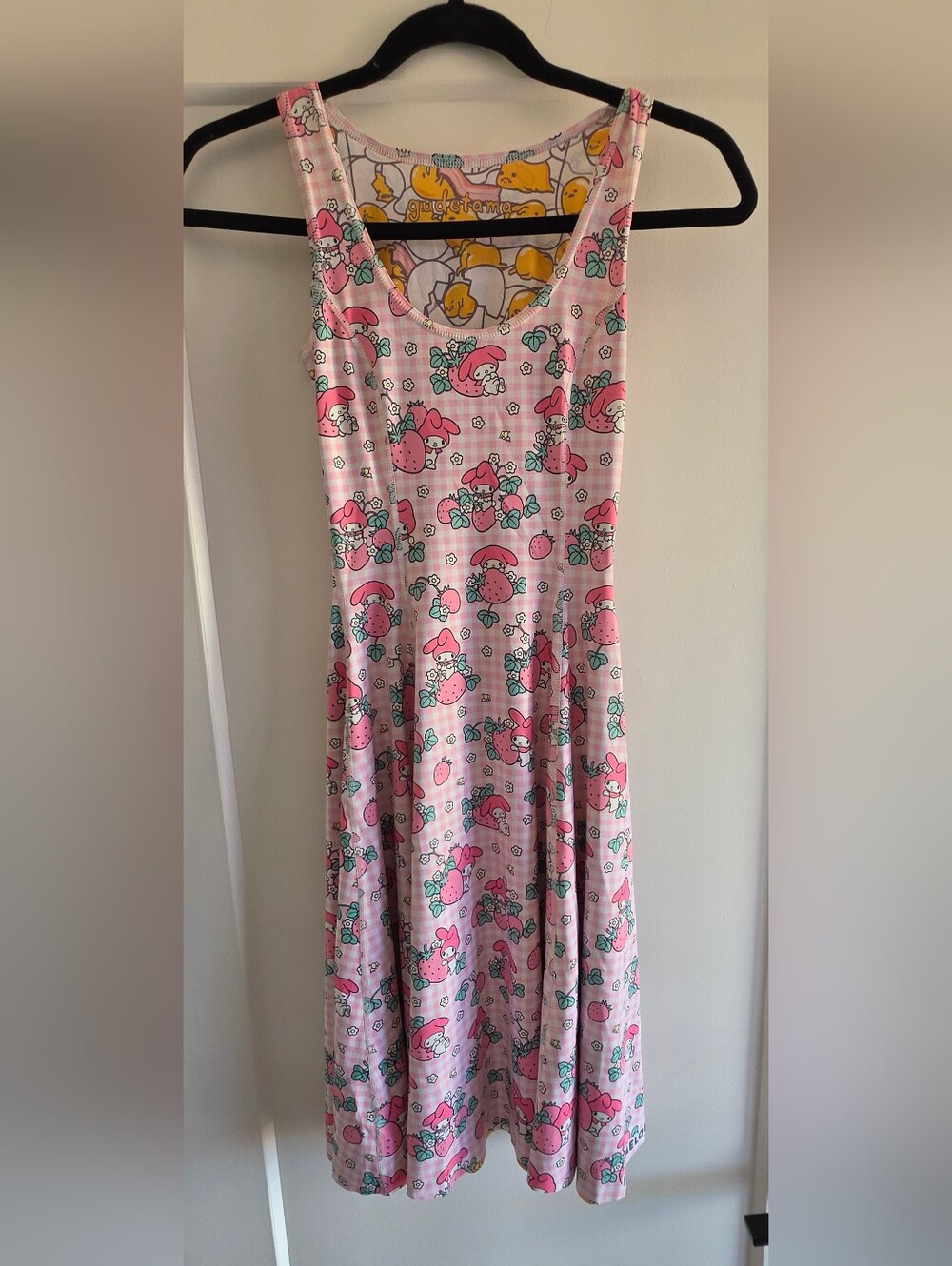 Black Milk Reversible Sanrio Dress-My Melody And Gudetama